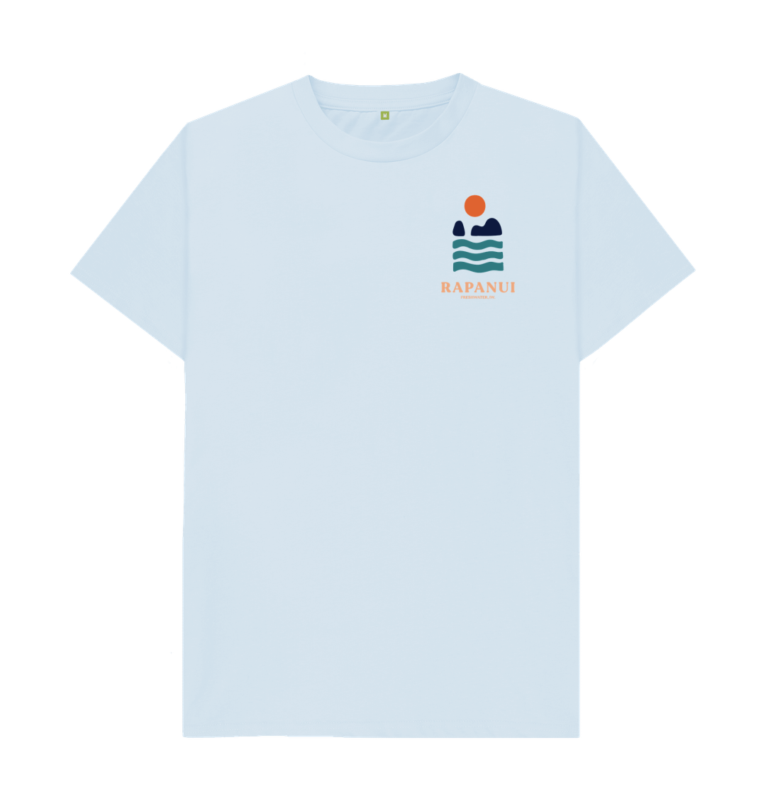 Sky Blue Printed T-shirt Front