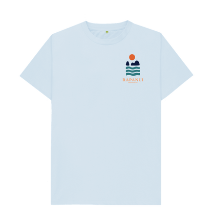 Sky Blue Printed T-shirt Front