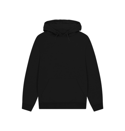 Black Printed Hoody Front