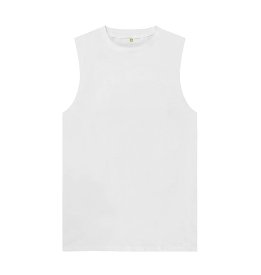 White Printed Vest Top