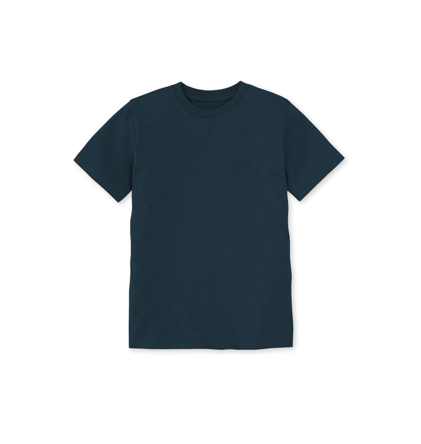 Denim Blue Printed Kids T-Shirt Front