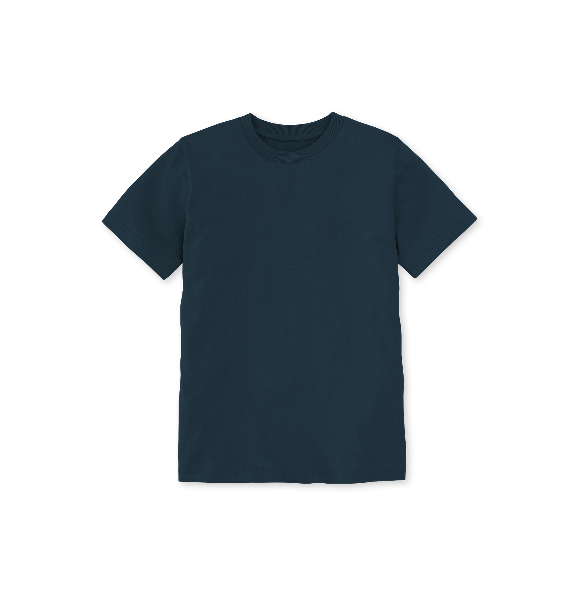Denim Blue Printed Kids T-Shirt Front