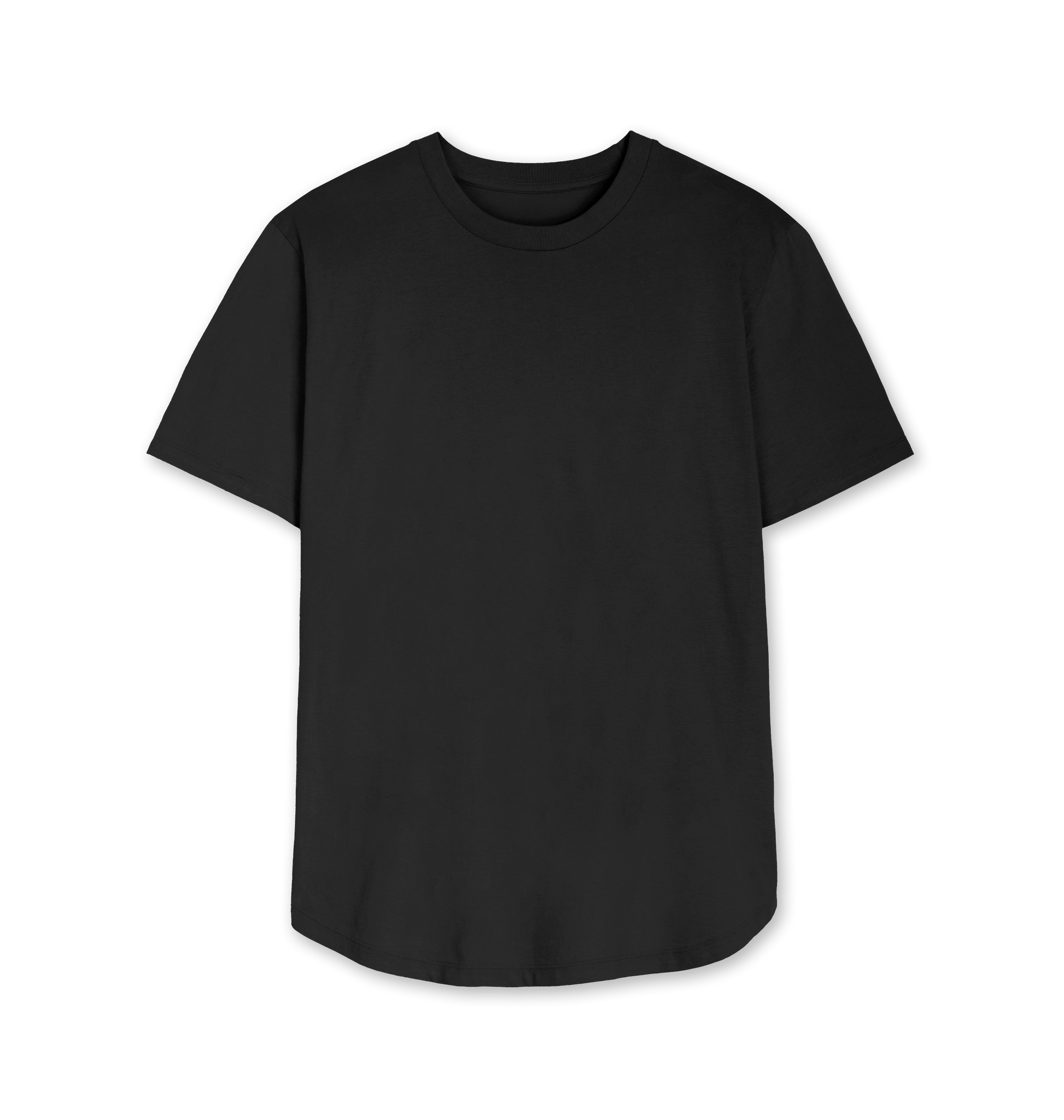 Black Printed T-shirt Front