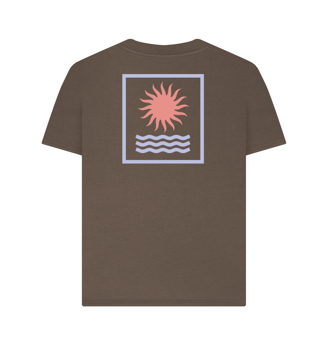 Chocolate Printed T-shirt Back