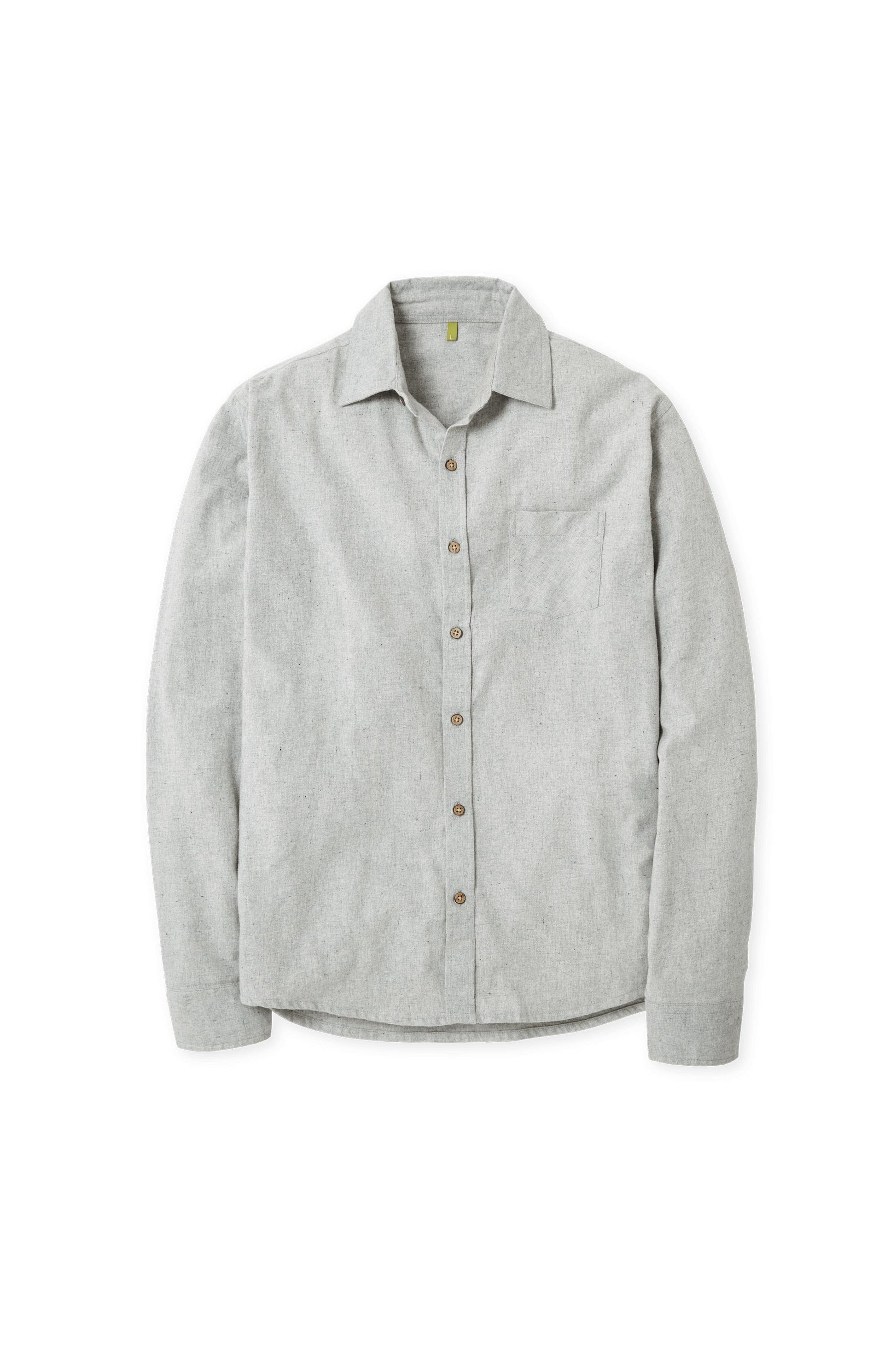 Grey Recycled Flannel Shirt