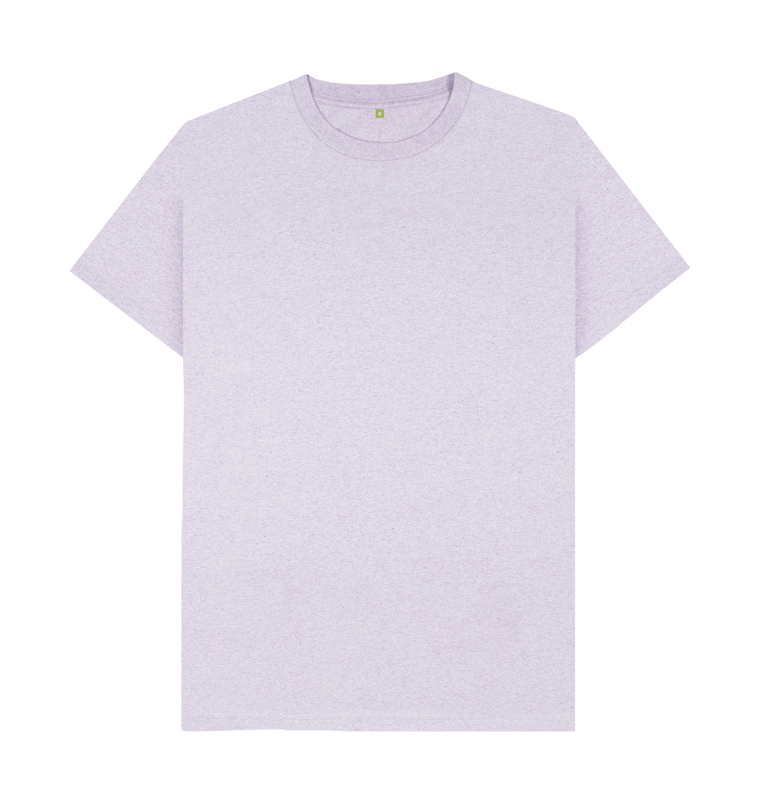 Light Purple Recycled Printed T-Shirt Front