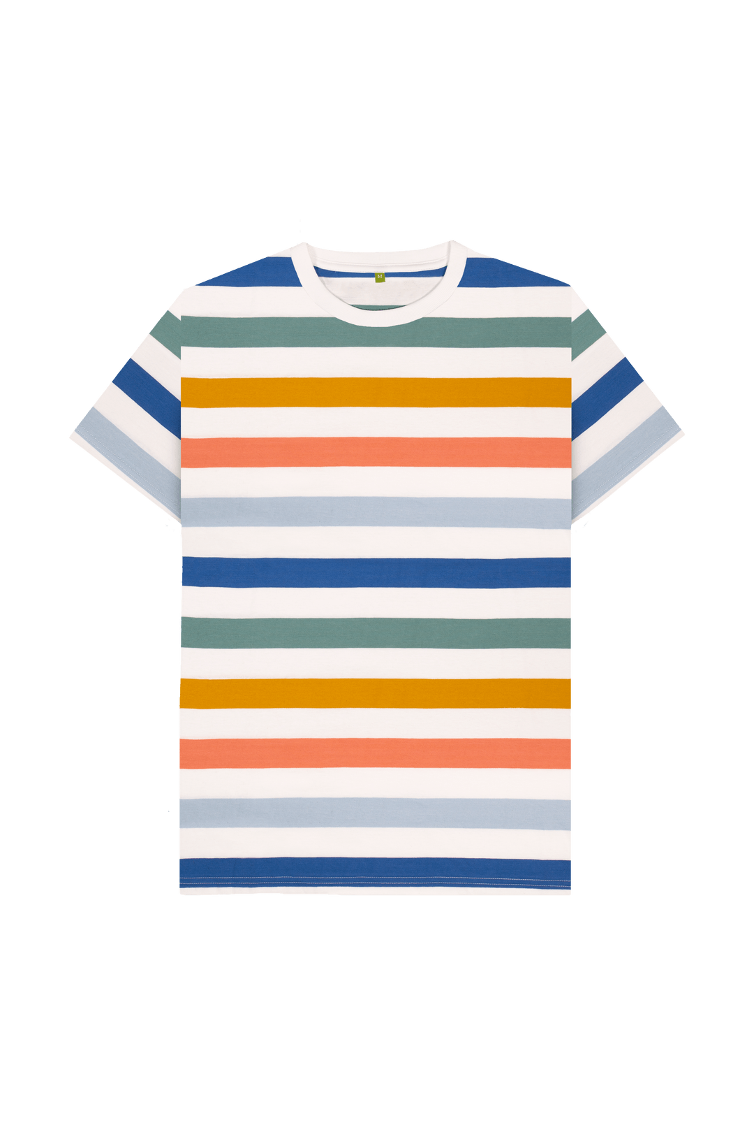 Multicolour Stripes Printed Premium T-Shirt