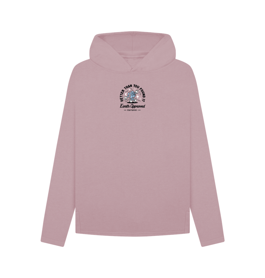 Mauve Printed Hoody Front