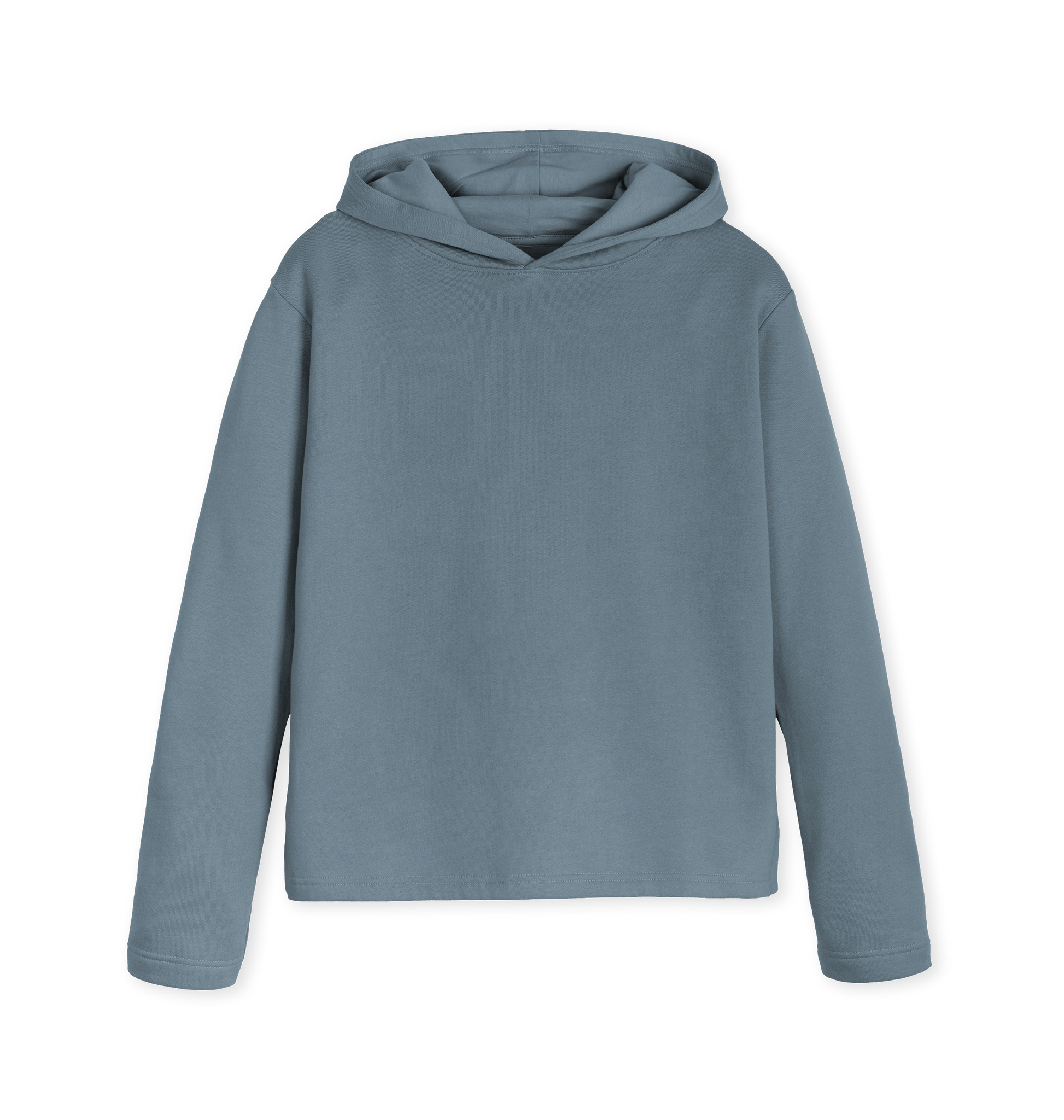 Stone Blue Printed Hoody Front