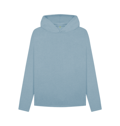 Stone Blue Printed Hoody Front