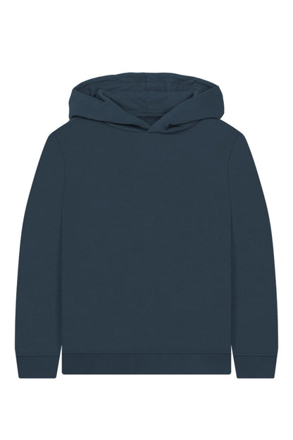 Navy Blue Printed Kids Hoodie