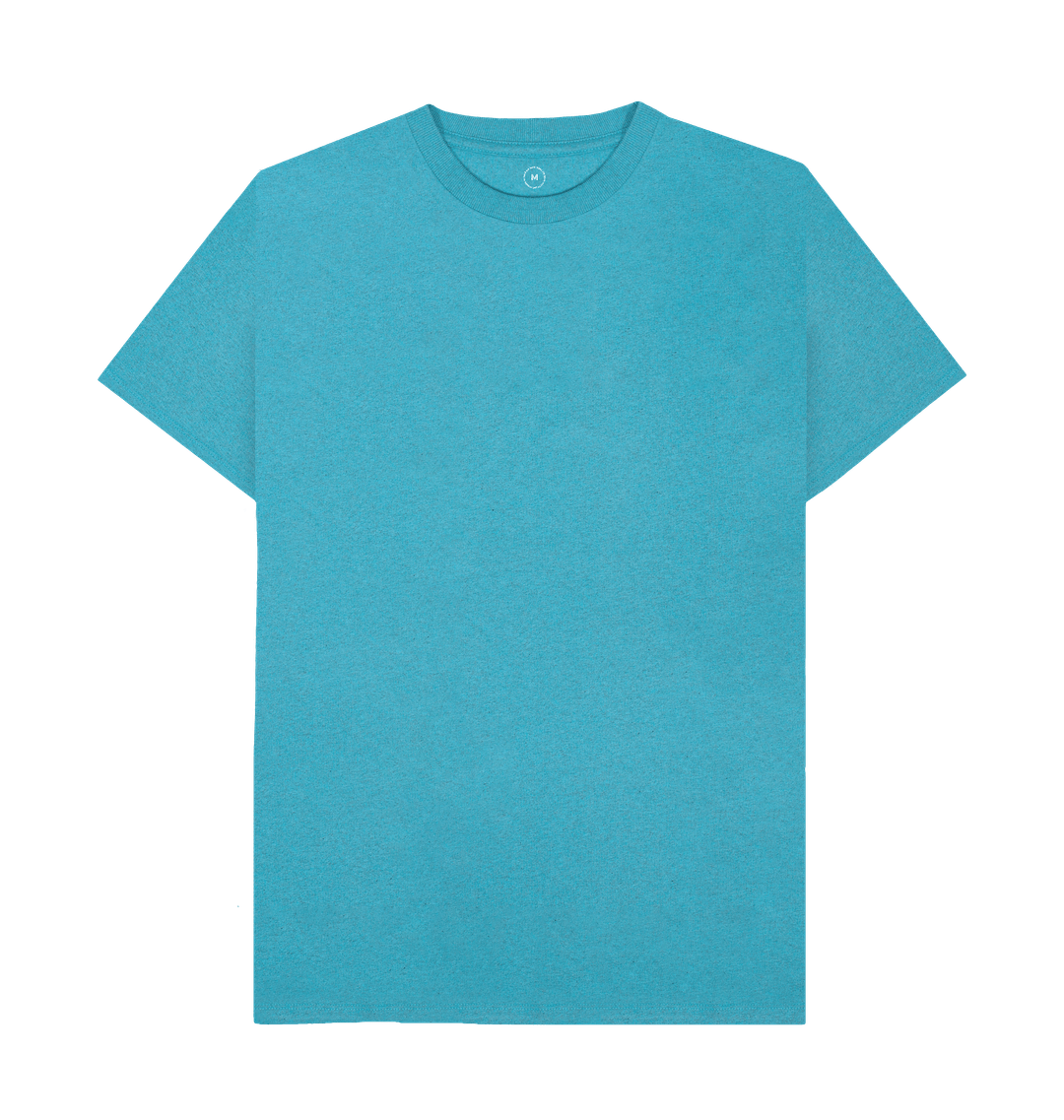 Ocean Blue Recycled Printed T-Shirt Front