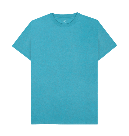Ocean Blue Recycled Printed T-Shirt Front