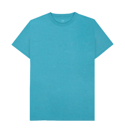Ocean Blue Recycled Printed T-Shirt Front