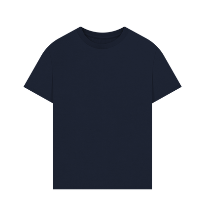 Navy Printed T-shirt Front
