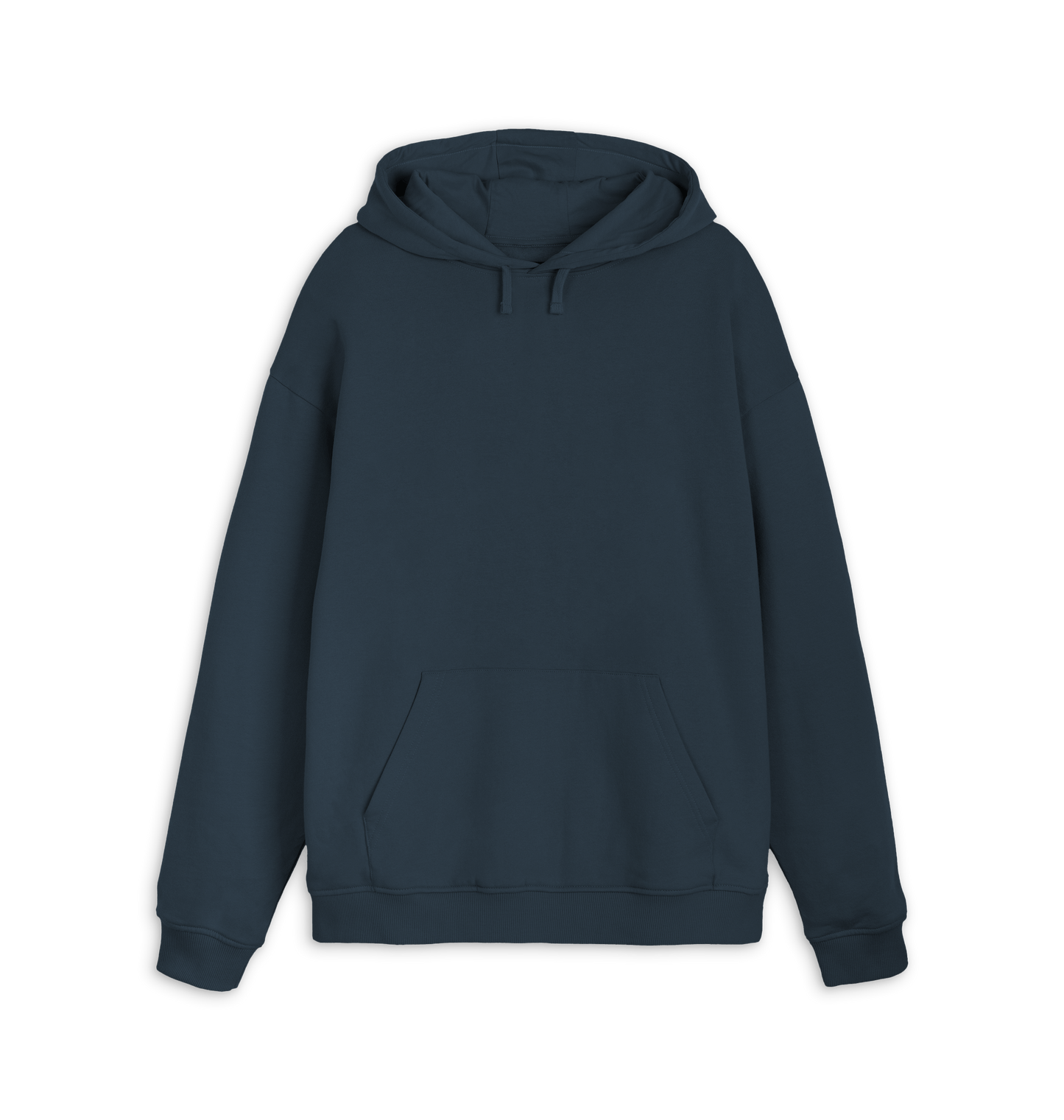 Navy Printed Hoody Front