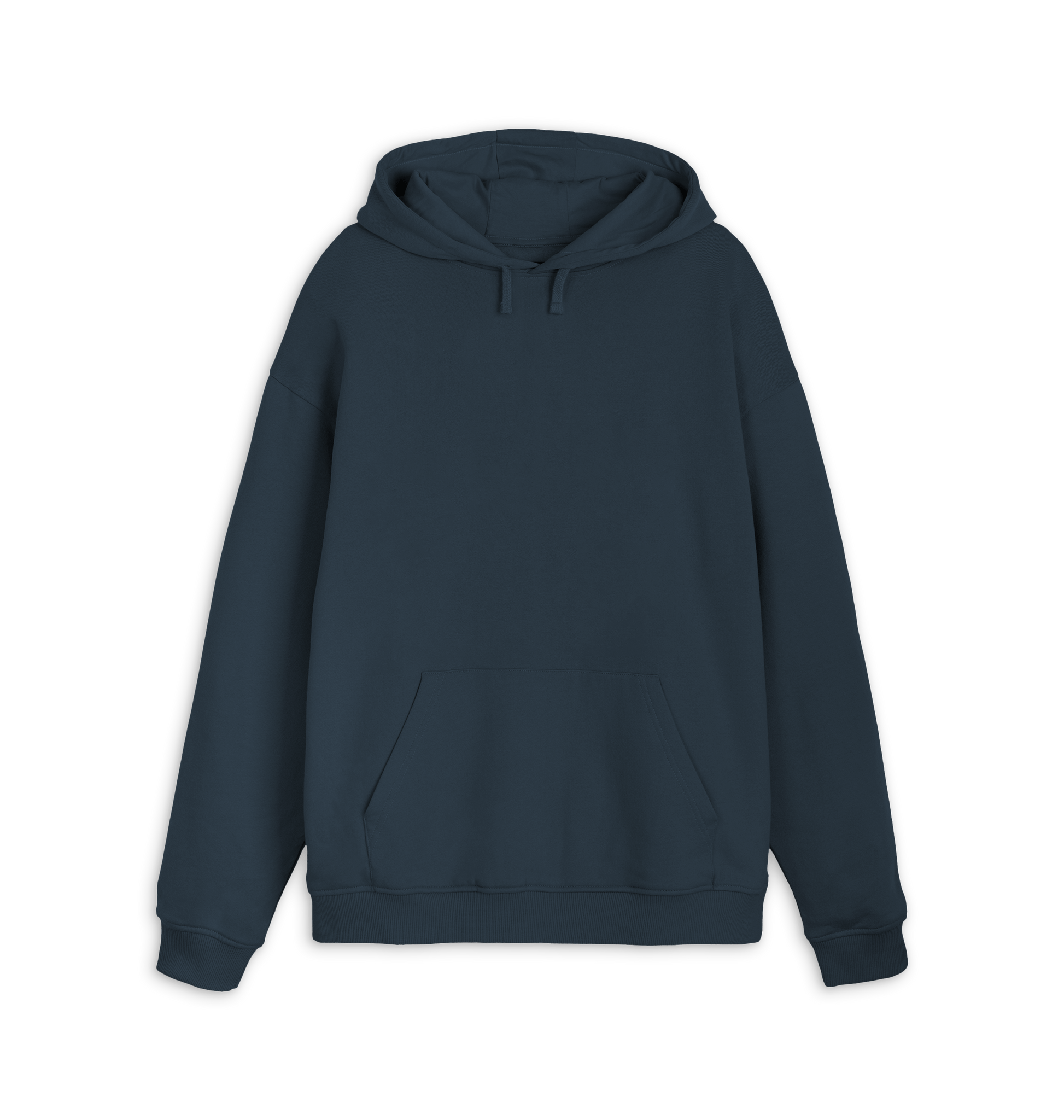 Navy Printed Hoody Front