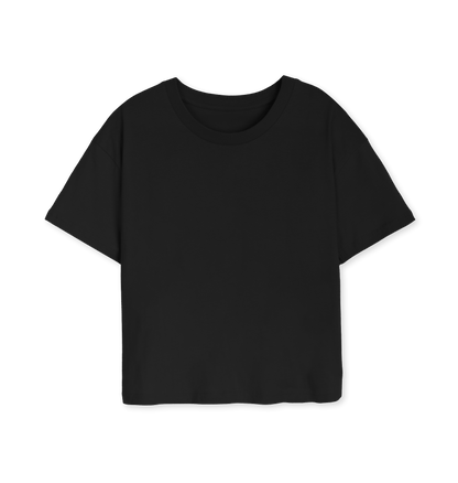 Black Printed T-shirt Front