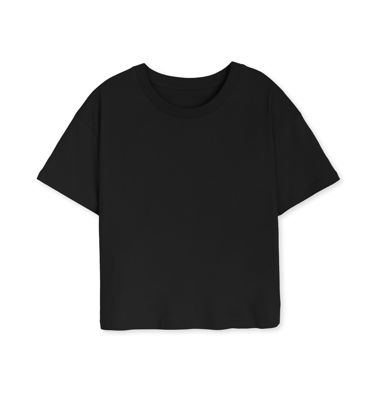 Black Printed T-shirt Front