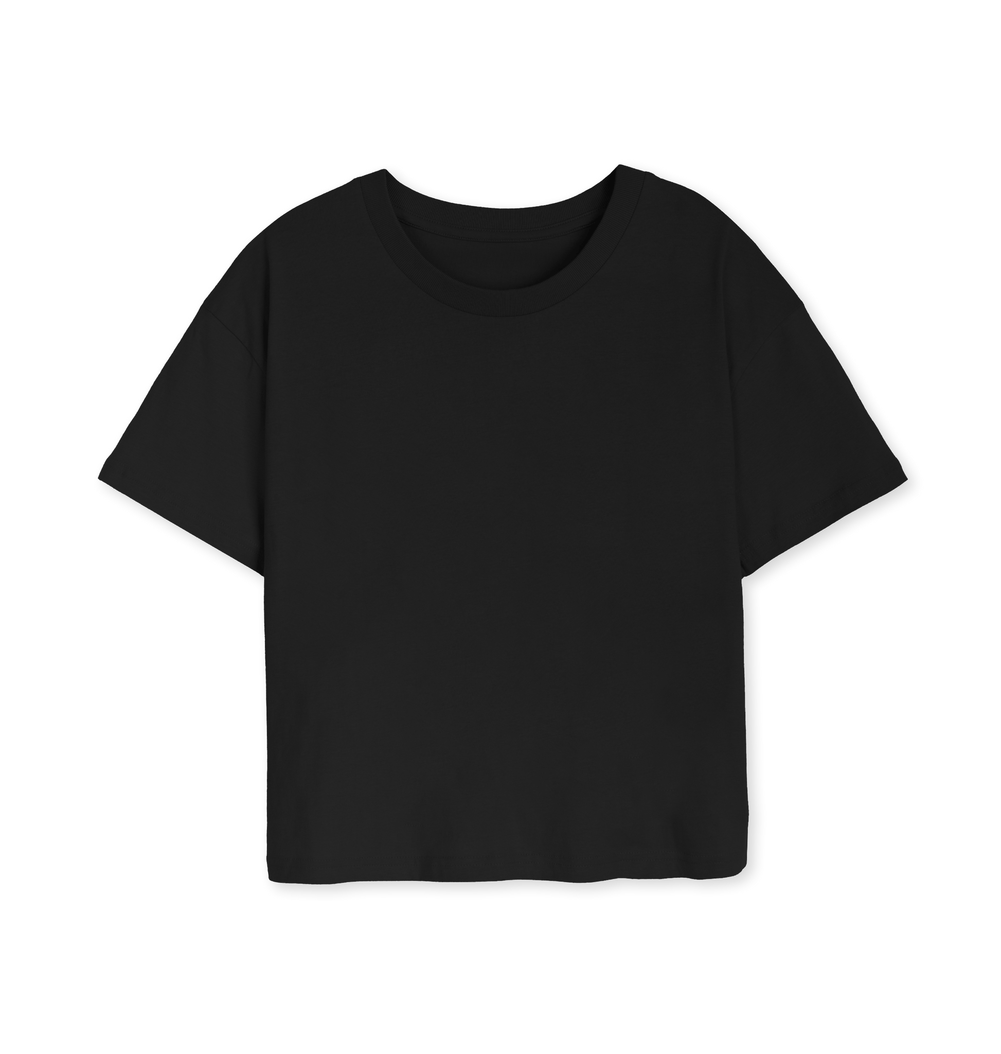 Black Printed T-shirt Front