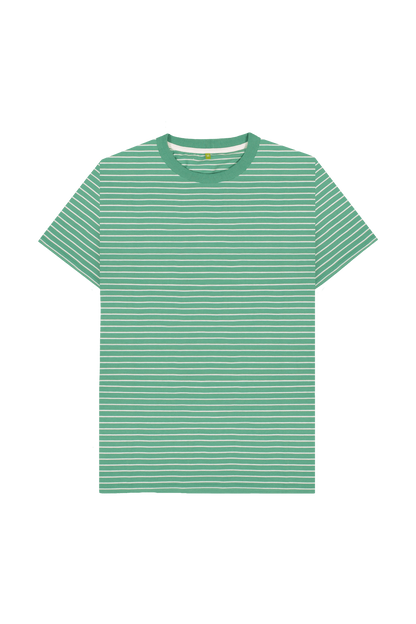 Green Stripes Printed Premium T-Shirt