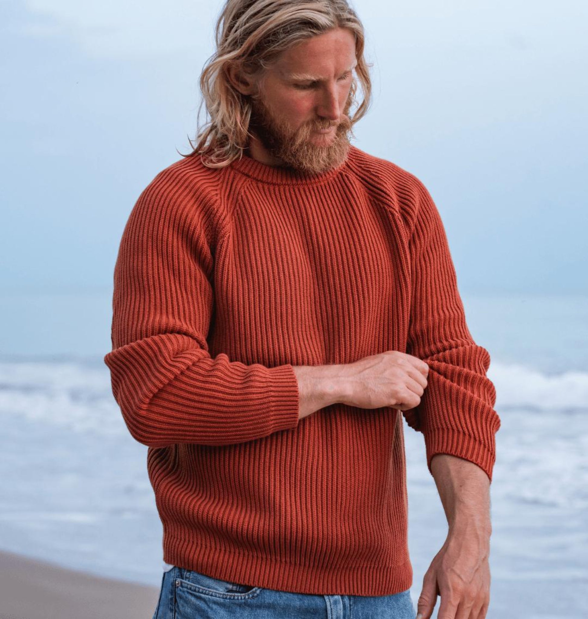 Seafarer Knitted Cotton Jumper - Knitwear