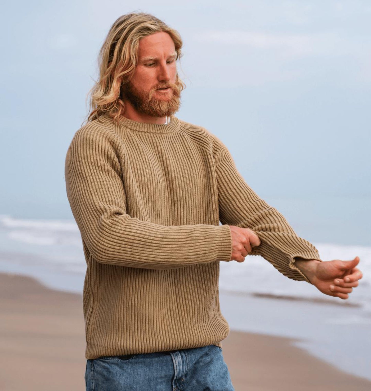 Seafarer Knitted Cotton Jumper - Knitwear