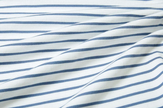 Striped Boat Neck Top - Striped T - Shirts