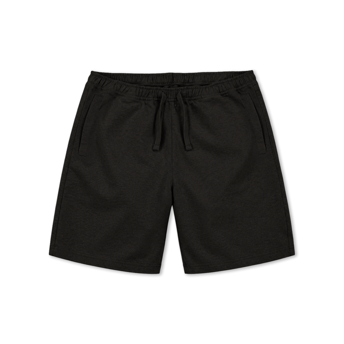 Black Printed Mens Shorts Front