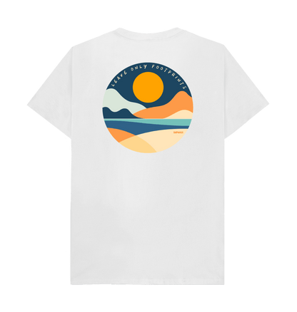 White Printed T-shirt Back