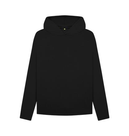 Black Printed Hoody Front