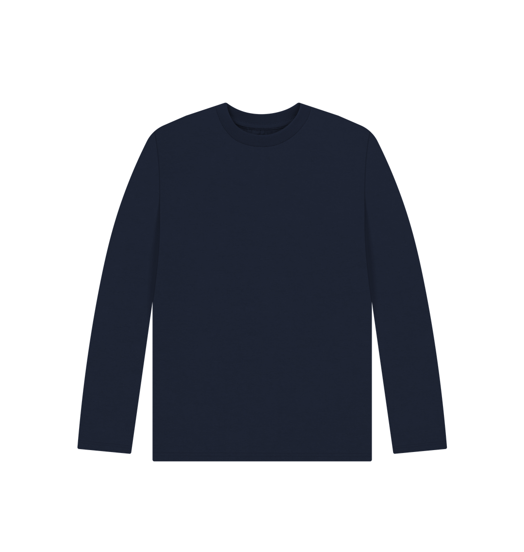Navy Blue Printed Kids T-Shirt Front