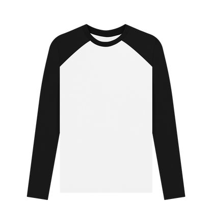 Black-White Printed Baseball T-shirt Front