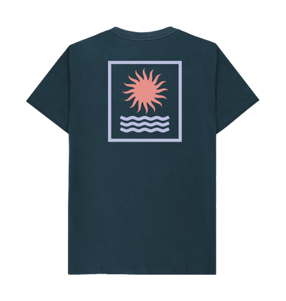 Denim Blue Printed T-shirt