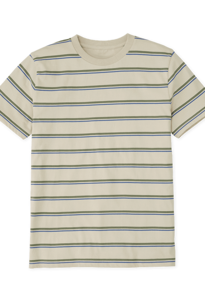 Oat & Solent Stripes Printed Premium T-Shirt