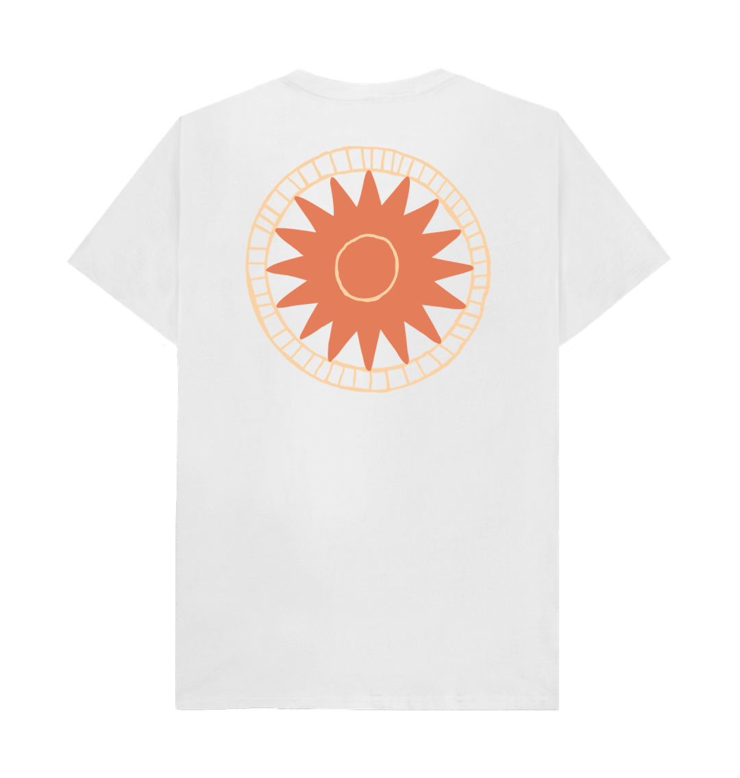 White Printed T-shirt Back