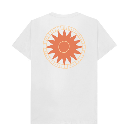White Printed T-shirt Back