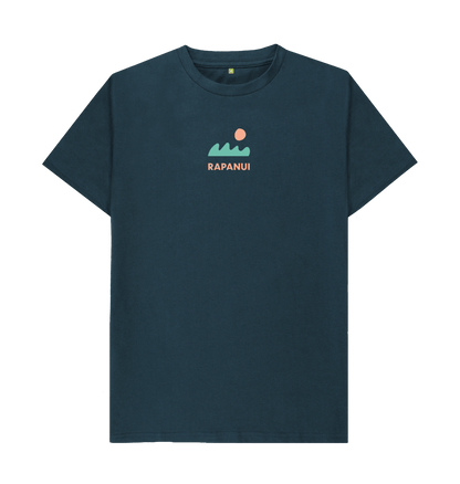 Denim Blue Printed T-shirt Front