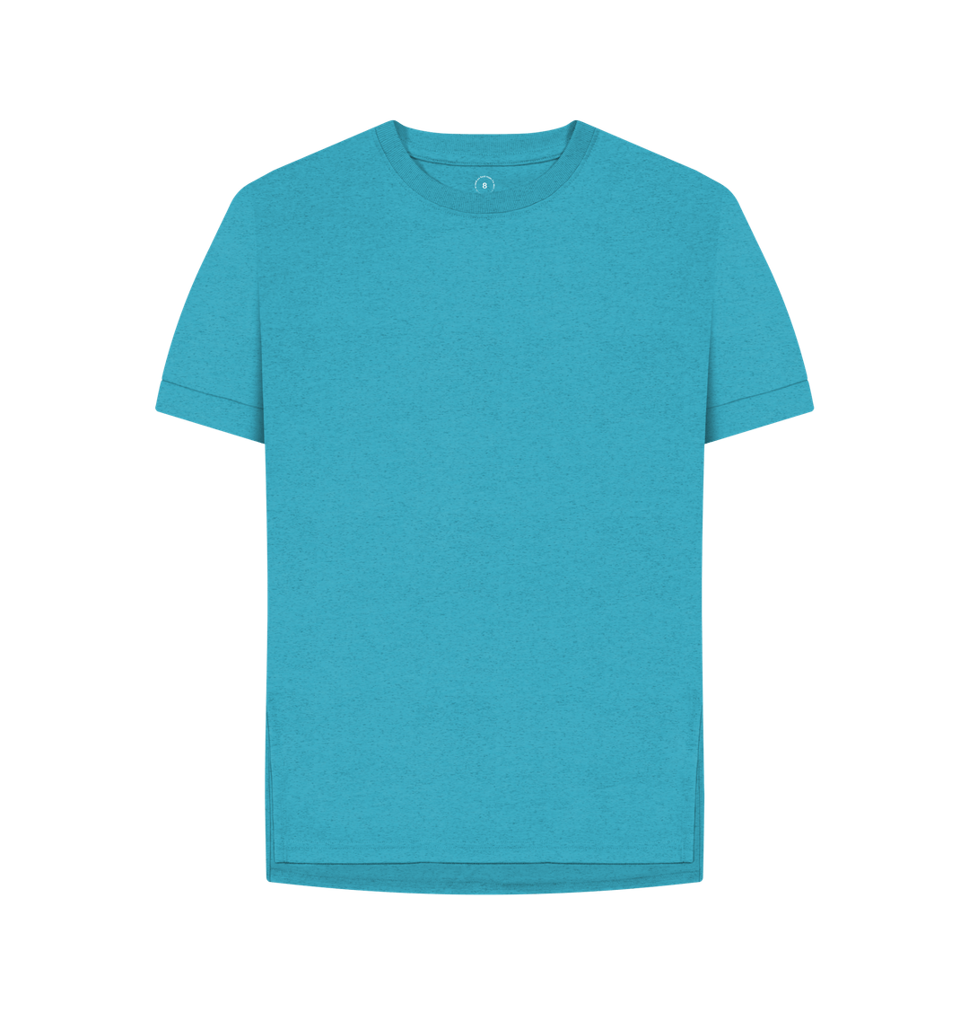 Ocean Blue Printed T-shirt Front