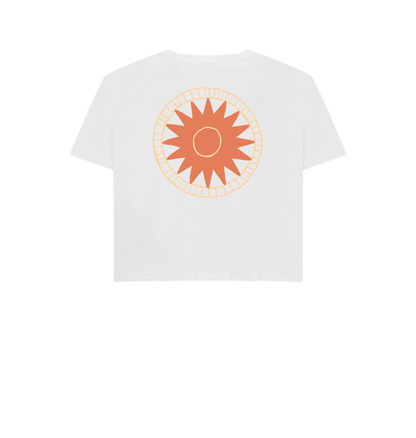 White Printed T-shirt Back