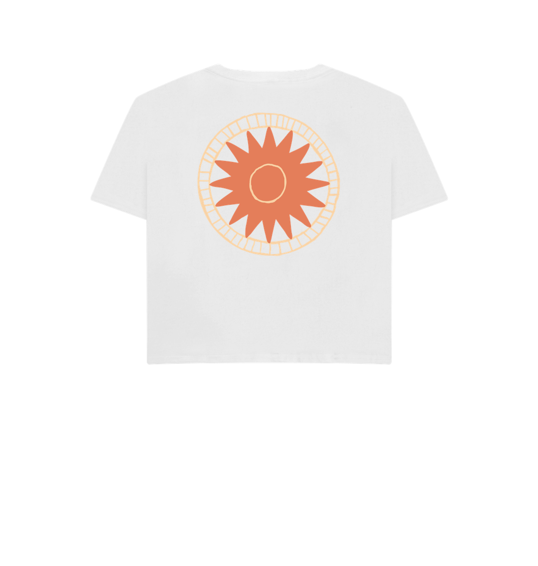 White Printed T-shirt Back
