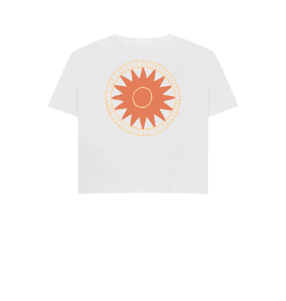 White Printed T-shirt Back