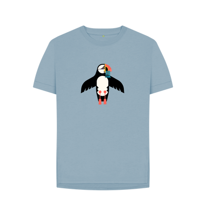 Stone Blue Printed T-shirt
