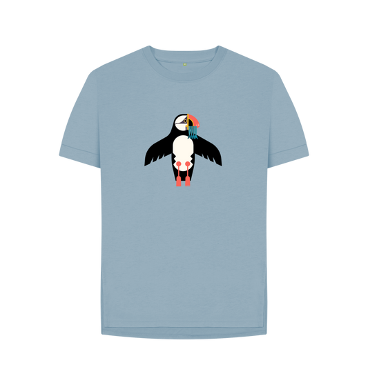 Stone Blue Printed T-shirt