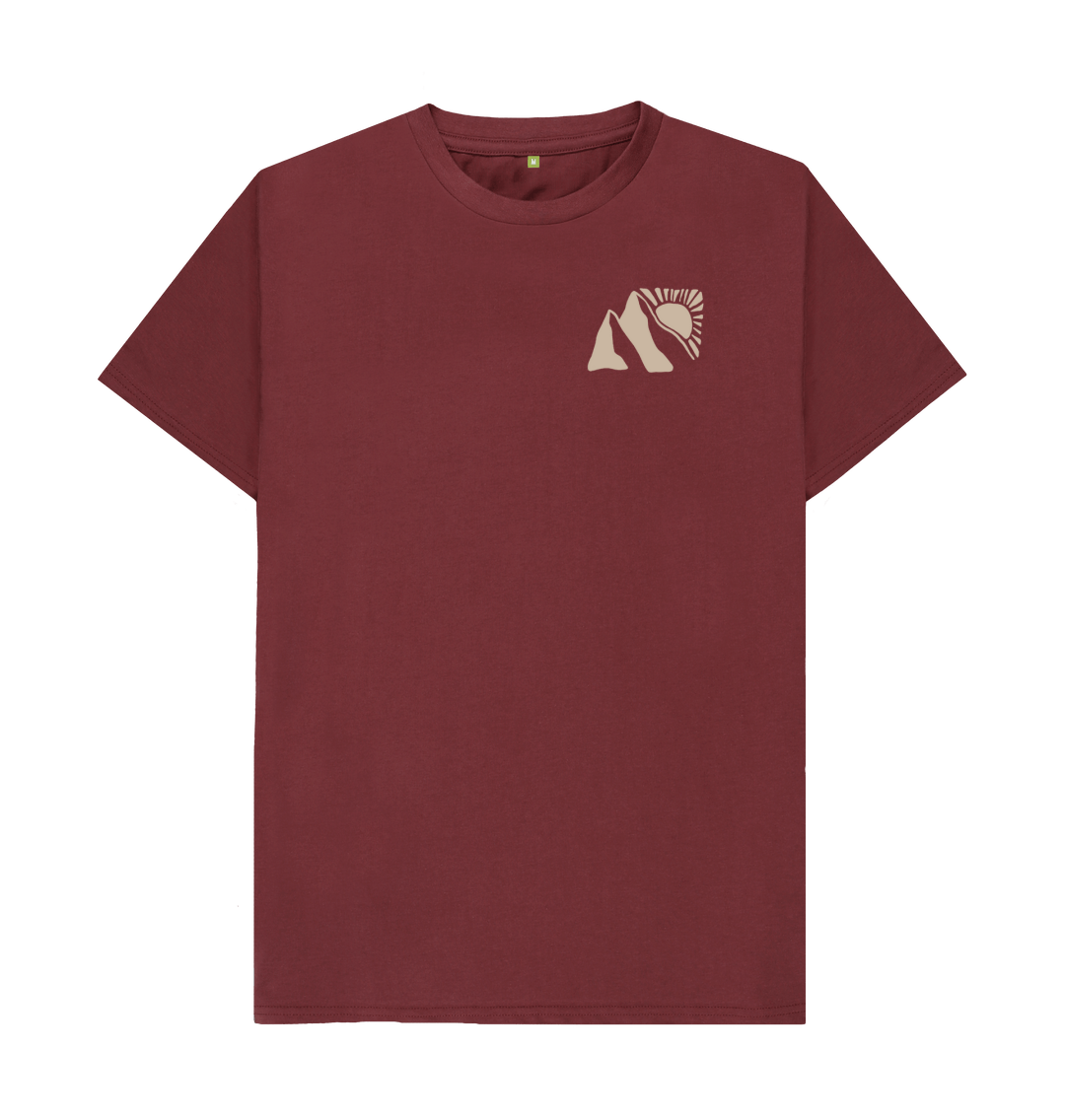 Red Wine Printed T-shirt Front