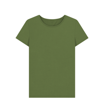 Khaki Printed T-shirt Front