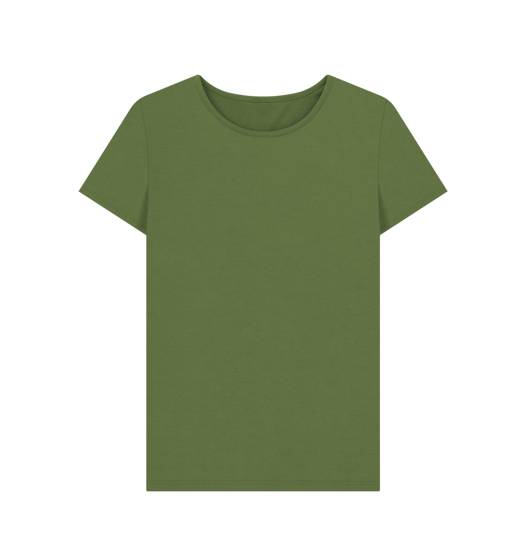 Khaki Printed T-shirt Front