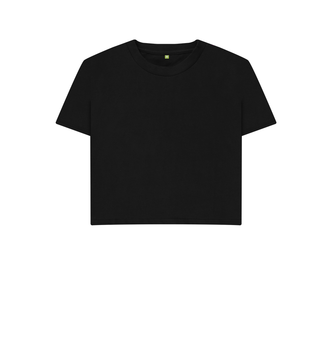 Black Printed T-shirt Front