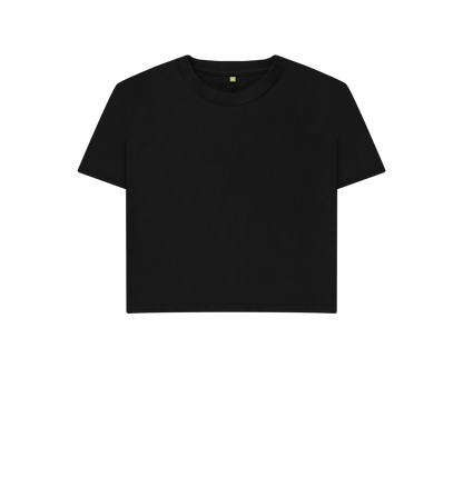 Black Printed T-shirt Front