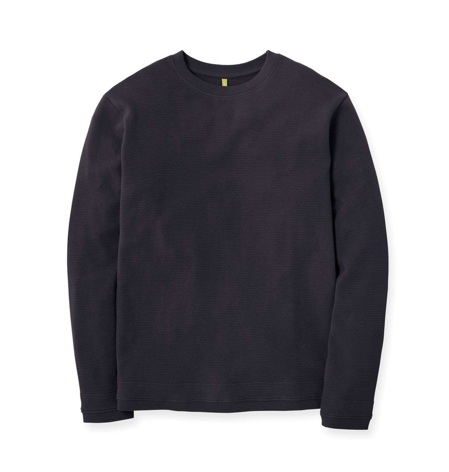 Black Waffle Jumper Front